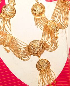 gold plated party wear ✨️heavy  necklace