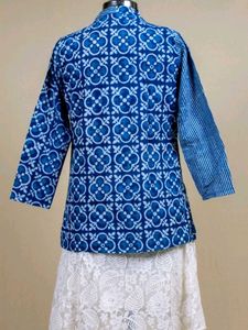 New Without Tag- Indigo Pure Cotton Tunic