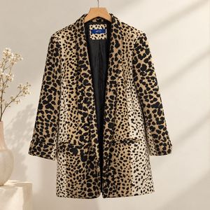 Leopard Print Blazer