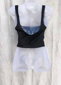 72209. Chic Black Bustier Top
