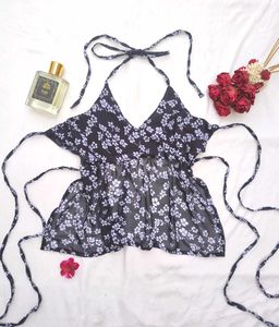 Fairycore y2k halter Backless top 🌷