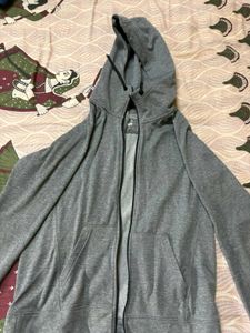 Grey Champion Zip-Up Hoodie