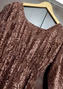 Brown🟤 Dress Floral Print For 36 Bust