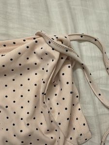 Cute Polka Dot Off-Shoulder Top