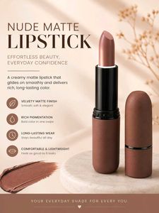 Nude Matte Lipstick - Long Lasting Color