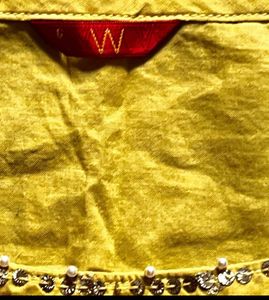 Yellow Kurta with White Pants