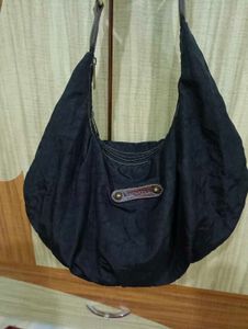 Lancaster Black Hobo Bag