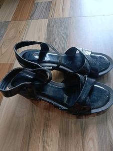 Chic Black Block Heels Sandals