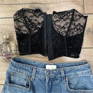 Black Lace Corset