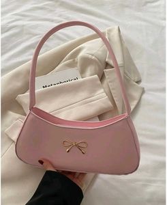 Cute Pink Bow Hobo Bag