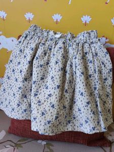 Boho Floral Print Tiered Skirt