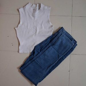 Chic Top &amp; Jeans Combo