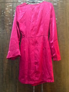Stunning Pink Wrap Dress