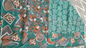 super net material sea green saree