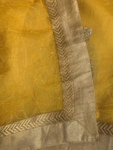 A Nice Yellow Colour Saree
