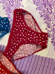 Cute Heart Print Panties