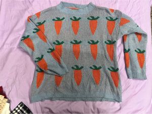 Cute Carrot Knit Sweater