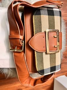 Burberry Dupe Check Clutch Bag