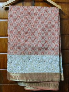 Almost New|Chanderi Kota Daria Saree| Worn Once