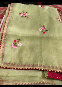 Embroidered Silk Saree