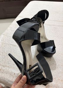 Black Patent Platform stiletto Heels