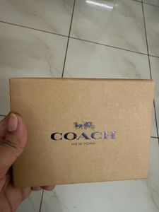 authentic Coach corner zip Wallet