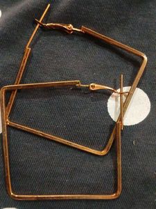 Geometric Square Hoop Earrings