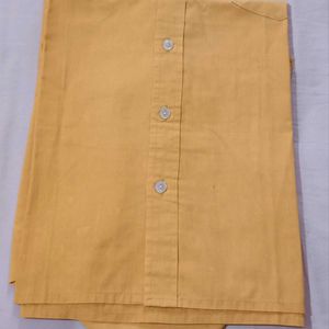 Men's Classic Orange Button-Down Shirt