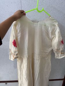 Elegant Floral Print Kurta and duppatta