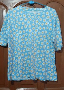 Cute Daisy Print Top
