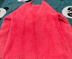 Fuzzy Pink Sweater Cardigan