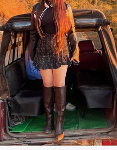 Chic Black Tweed Skirt with shorts
