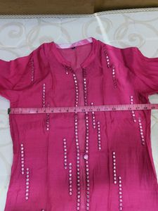 Embellished 2 piece Pink Festive Kurta