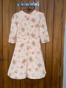 Charming Floral Print Dress