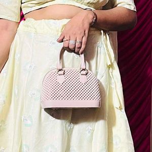 Chic Beaded Dome Handbag