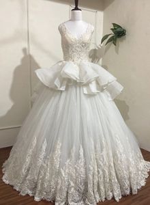 Elegant Tiered Wedding Gown