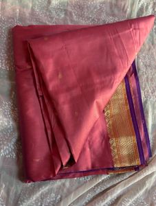 Pink Silk Saree With Blouse stitched (women’s)