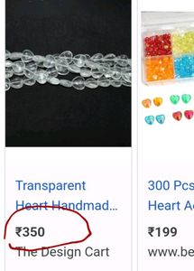 NEW HEART CRISTAL BEADS - RAW MATERIAL