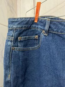 Denim mini skirt for plus size women