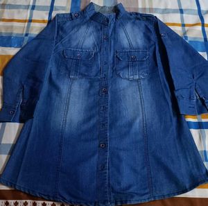 Women's Denim Tunic Top
