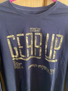 spyker Men's Blue Graphic T-Shirt