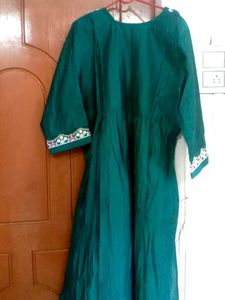 Embroidered Green Kurta Set 3XL