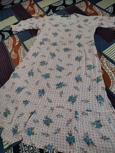 Floral Print Kurta crushed type