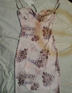 Newme Textured Print Bodycon Dress