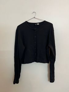 H&amp;M classic Black Button-Up Cardigan