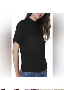 ONLY Women Solid A-line top - Black