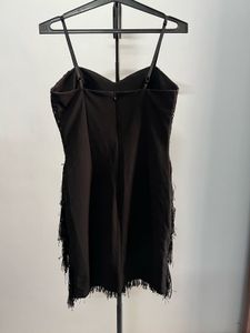 Sparkly Black Fringe Dress