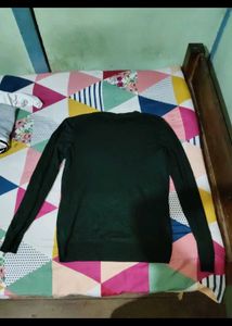 Dark Green Long Sleeve Sweater