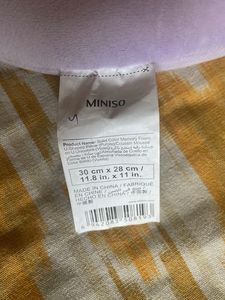 Brand New Soft Purple Miniso Travel Neck Pillow