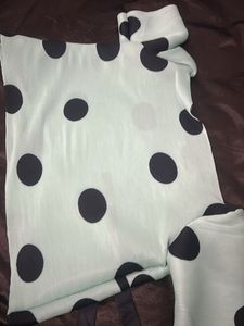 Polka Dot Top with Tie Detail